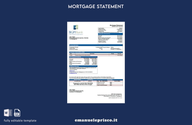 stile verificato Madagascar BGFI Bank Madagascar estratto conto mutuo Modello Wo